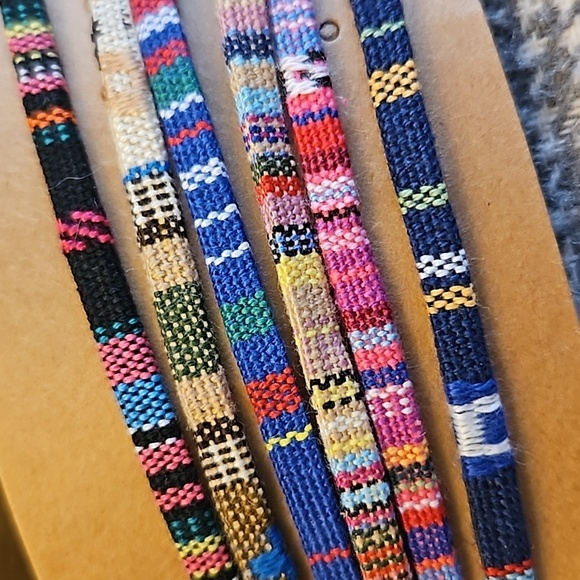 Boho Textile Stacking Bracelets - Picture 2 of 3